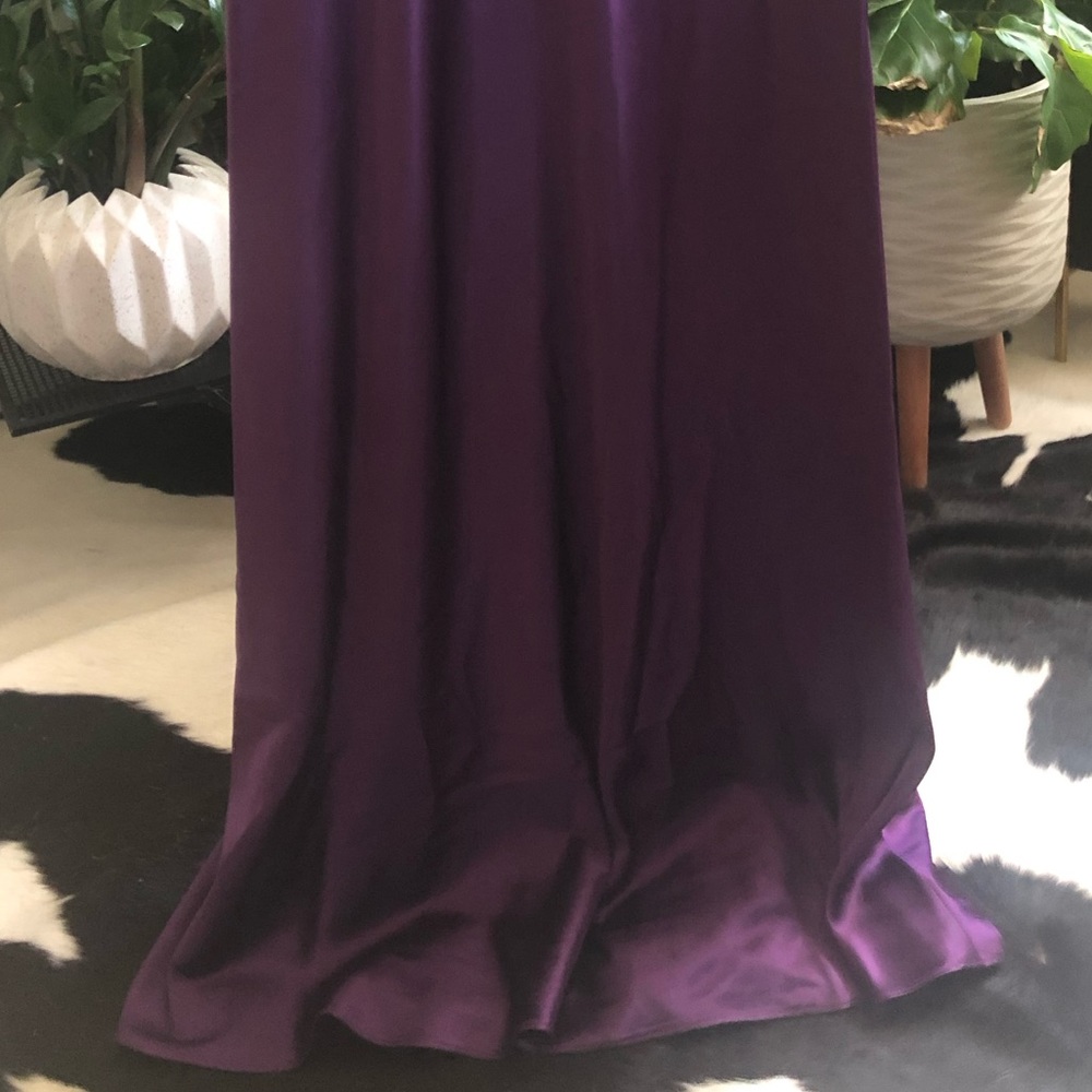 After Six Satin Gown — Size 8 — African Violet/Purple - Picture 5 of 12